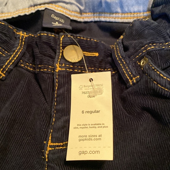 Gap Girls NWT Corduroy Pants, Size 6 Regular, 99% Cotton, 1% Spandex, Adj waist - Picture 4 of 5
